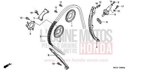 CAM CHAIN/TENSIONER CB1100SF1 de 2001